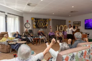 Group of people participating in activites